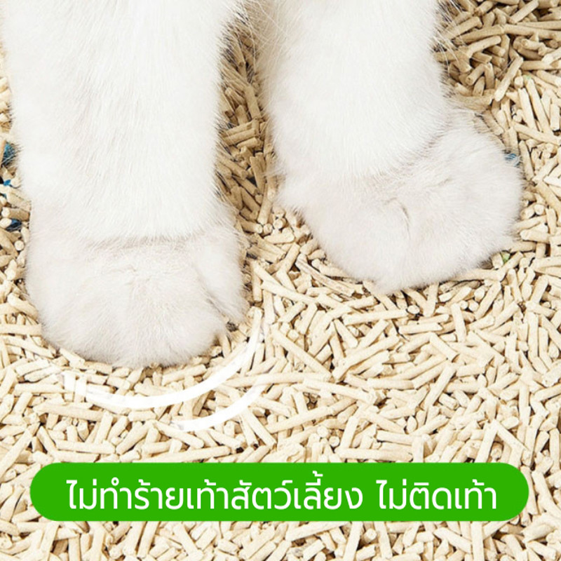 ภาพเพิ่มเติมของ YTL ทรายแมวเต้าหู้ 5ชิ้น ออร์แกนิค100% ผลิตจากกากถั่วเหลืองธรรมชาติ ทรายแมว Cat Litter 6L ทรายแมวเต้าหู้ ทรายเต้าหู้