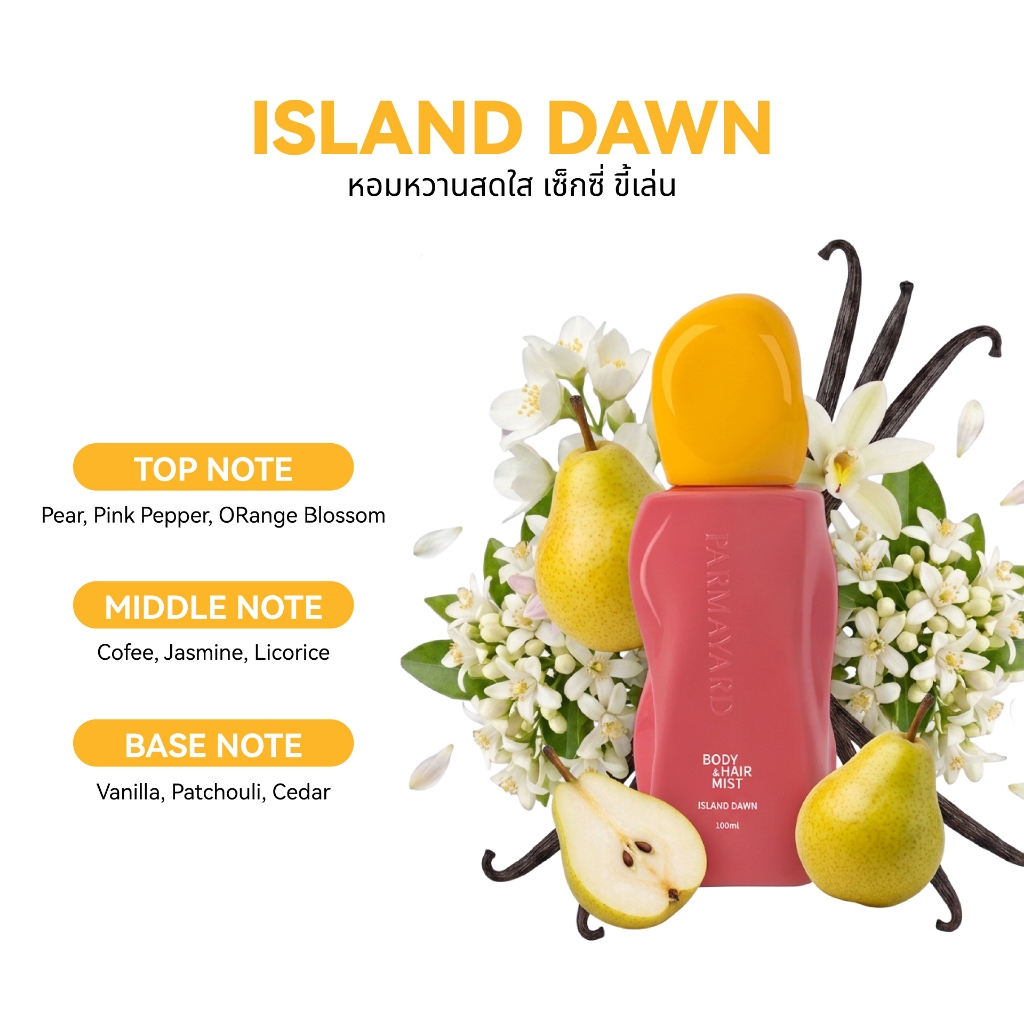 ภาพเพิ่มเติมของ PARMAYARD Body & Hair Mist สเปรย์ระงับกลิ่นกายและผม หอมสะอาด สดชื่น ไม่ทิ้งคราบ ใช้ได้ทั้งผิวและเส้นผม ไม่เหนียวเหนอะหนะ