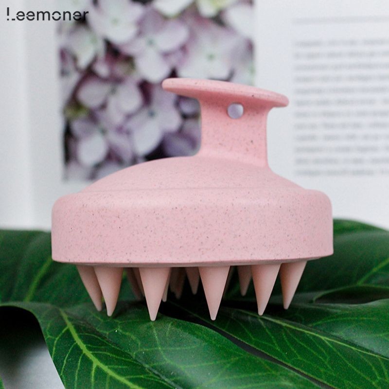ภาพเพิ่มเติมของ 【Lemon】แปรงซิลิโคน สําหรับสระผม นวดหนังศีรษะ-LN