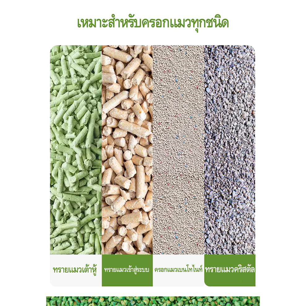 ภาพเพิ่มเติมของ ทรายแมว ที่ดับกลิ่นอึแมว ที่ดับกลิ่นฉี่แมว เม็ดดับกลิ่นทรายแมว เพียงโรยใส่กะบะทรายแมวกลิ่นจะค่อยๆหาย
