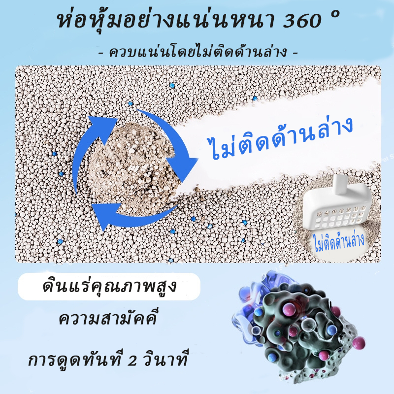 ภาพเพิ่มเติมของ ทรายแมว ที่ดับกลิ่นอึแมว ที่ดับกลิ่นฉี่แมว เม็ดดับกลิ่นทรายแมว เพียงโรยใส่กะบะทรายแมวกลิ่นจะค่อยๆหาย