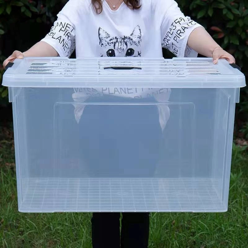 ภาพเพิ่มเติมของ กล่องเก็บของ BOX ความจุสูง กล่องพลาสติก กล่องเก็บของ โปร่งใส เก็บเสื้อผ้า ได้เก็บของเล่น ⚡การลดราคาแบบจำกัดเวลา⚡