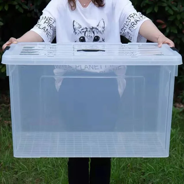 กล่องเก็บของ BOX ความจุสูง กล่องพลาสติก กล่องเก็บของ โปร่งใส เก็บเสื้อผ้า ได้เก็บของเล่น ⚡การลดราคาแบบจำกัดเวลา⚡
