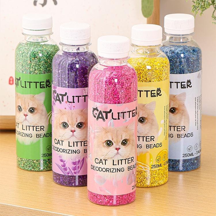 ภาพเพิ่มเติมของ สารระงับกลิ่นกายสำหรับทรายแมว 250ml เม็ดระงับกลิ่นกายปัสสาวะแมว กลิ่นหอมติดทนนาน ลูกปัดระงับกลิ่น