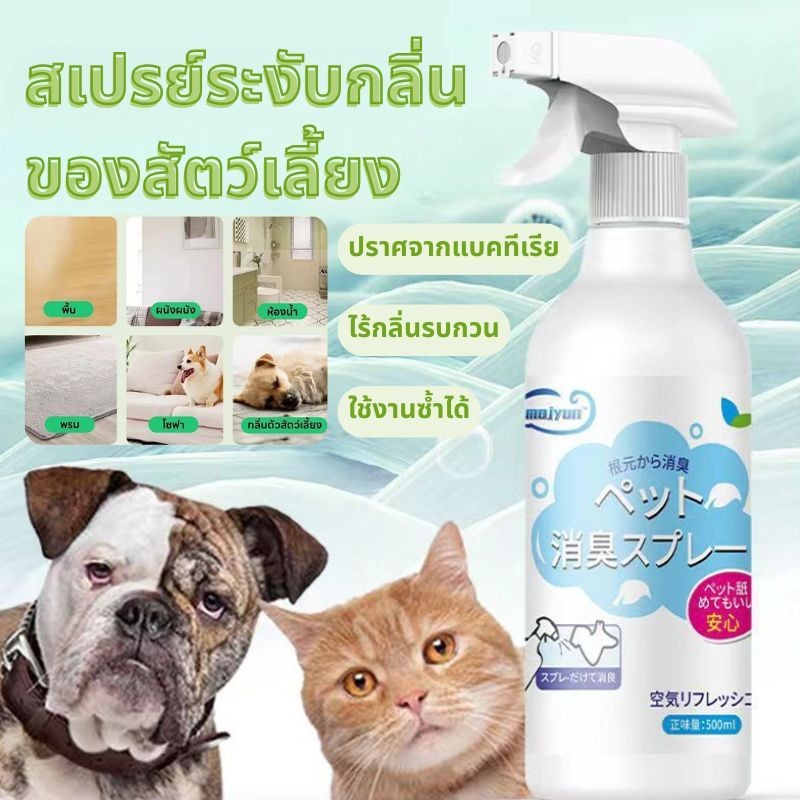 ภาพเพิ่มเติมของ 🚚ร้านคนไทย!🐱แมวดับกลิ่น ดับกลิ่นสัตว์เลี้ยง กำจัดกลิ่นอย่างรวดเร็ว ขวดขนาด 500มล. ยับยั้งแบคทีเรียได้ 99.99%