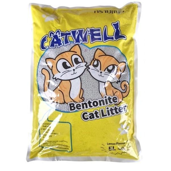 ภาพเพิ่มเติมของ Pet CATWELLทรายแมว ราคาถูก CAT Litter CATWELL ทรายแมวคุณภาพดี ขนาด5ลิตร