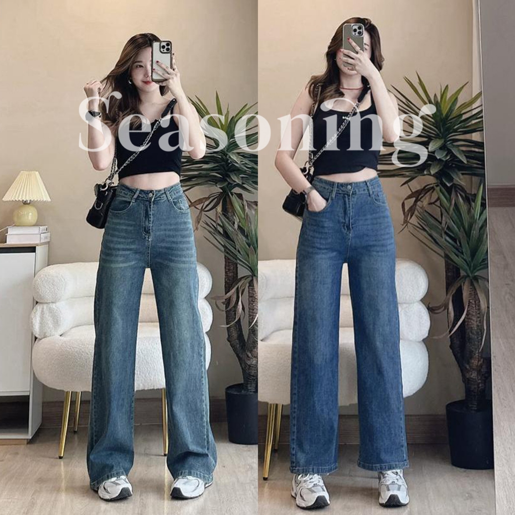 ภาพเพิ่มเติมของ [ใช้โค้ดส่วนลดได้]*ยาว 41-42" * Seasoning รุ่น OG มีไซส์ S-7XL [ ผ้ายืด ] ขากระบอกใหญ่