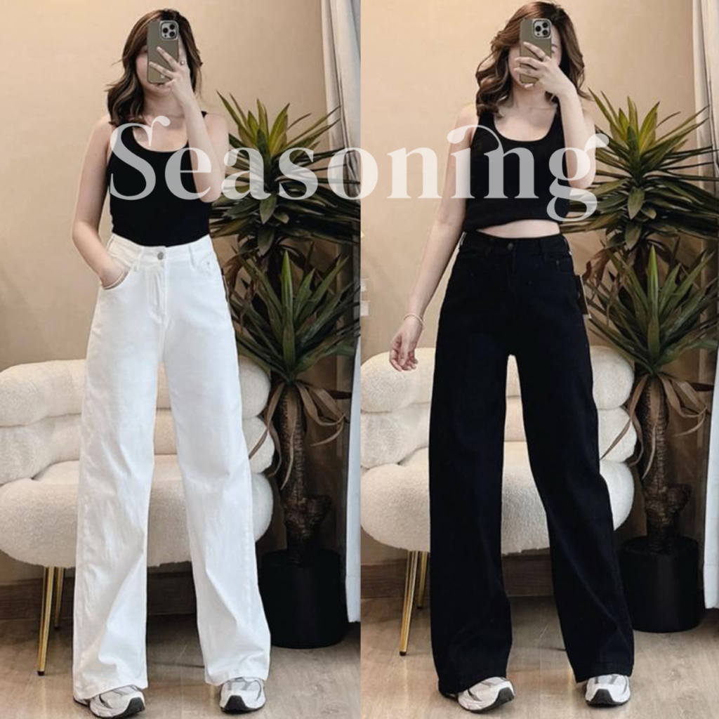 ภาพเพิ่มเติมของ [ใช้โค้ดส่วนลดได้]*ยาว 41-42" * Seasoning รุ่น OG มีไซส์ S-7XL [ ผ้ายืด ] ขากระบอกใหญ่