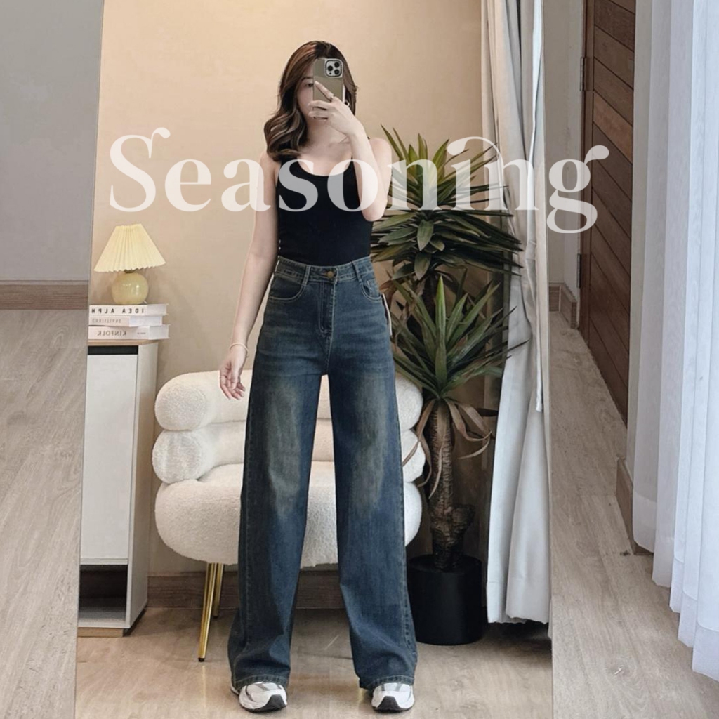 ภาพเพิ่มเติมของ [ใช้โค้ดส่วนลดได้]*ยาว 41-42" * Seasoning รุ่น OG มีไซส์ S-7XL [ ผ้ายืด ] ขากระบอกใหญ่