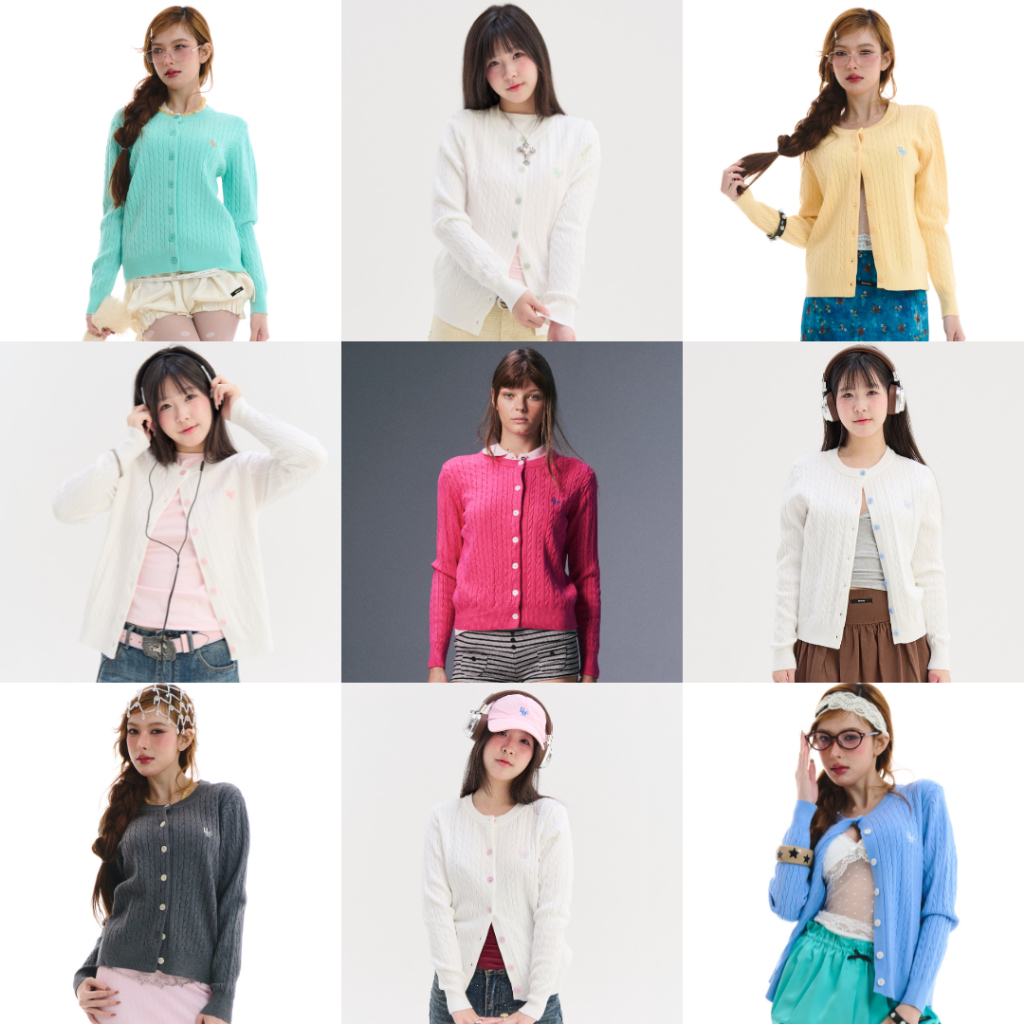 ภาพเพิ่มเติมของ Bemingtop643(S-XL) - BMG Knit Cardigan(Pre 15-20 วัน)