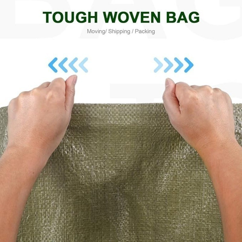 ภาพเพิ่มเติมของ 10/20 ชิ้น กระสอบทรายซีเมนต์เปล่าสำหรับงานหนัก / กระสอบควบคุมน้ำท่วมแบบทอความจุขนาดใหญ่ / กระเป๋าส่งด่วนโลจิสติกส์
