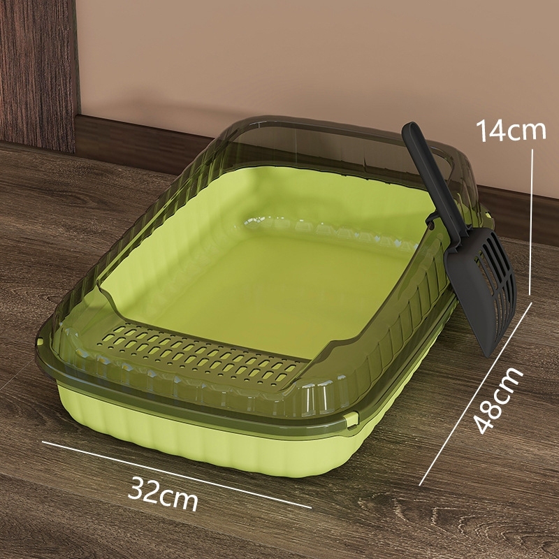 ภาพเพิ่มเติมของ COD ห้องน้ำแมว กระบะทรายแมว พื้นที่มากมาย รุ่นขอบสูงมีตะแกรงดักทราย แถมพลั่วตักทรายแมวและถุงดับกลิ่น