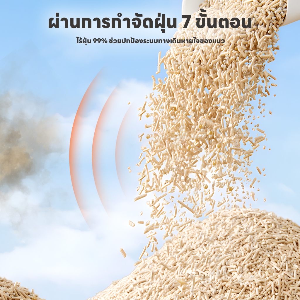 ภาพเพิ่มเติมของ yoyopet : เซ็ท4ถุง 1.5mm Tofu cat litter สูตรActivated Carbon ทรายแมวเต้าหู้คาร์บอน 7ลิตร ไม่ติดเท้า