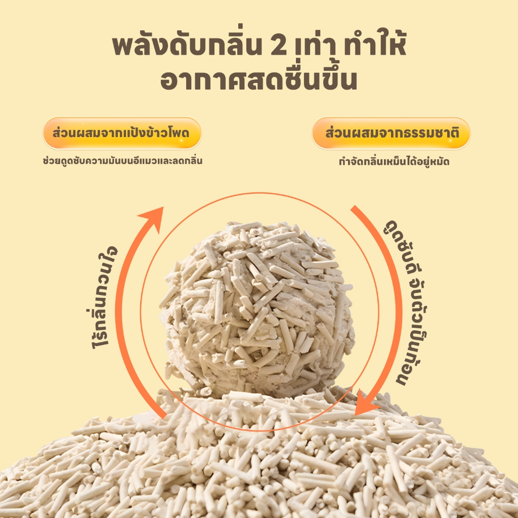 ภาพเพิ่มเติมของ yoyopet : เซ็ท4ถุง 1.5mm Tofu cat litter สูตรActivated Carbon ทรายแมวเต้าหู้คาร์บอน 7ลิตร ไม่ติดเท้า