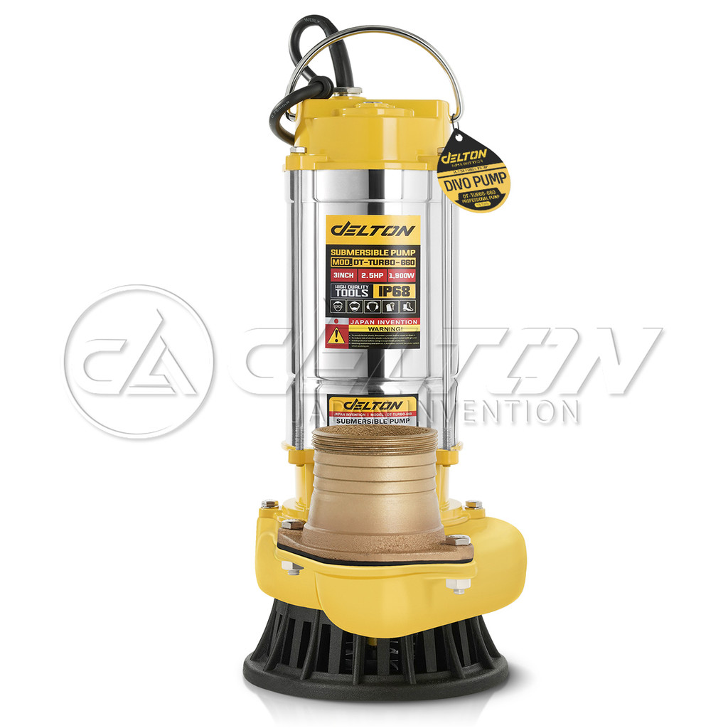 ภาพเพิ่มเติมของ DELTON ปั๊มแช่สแตนเลส 1/2/3 นิ้ว ไดโว่ Submersible Stainless Steel Pump เครื่องสูบน้ำ รุ่นเทอร์โบงานหนัก DT-TURBO-660