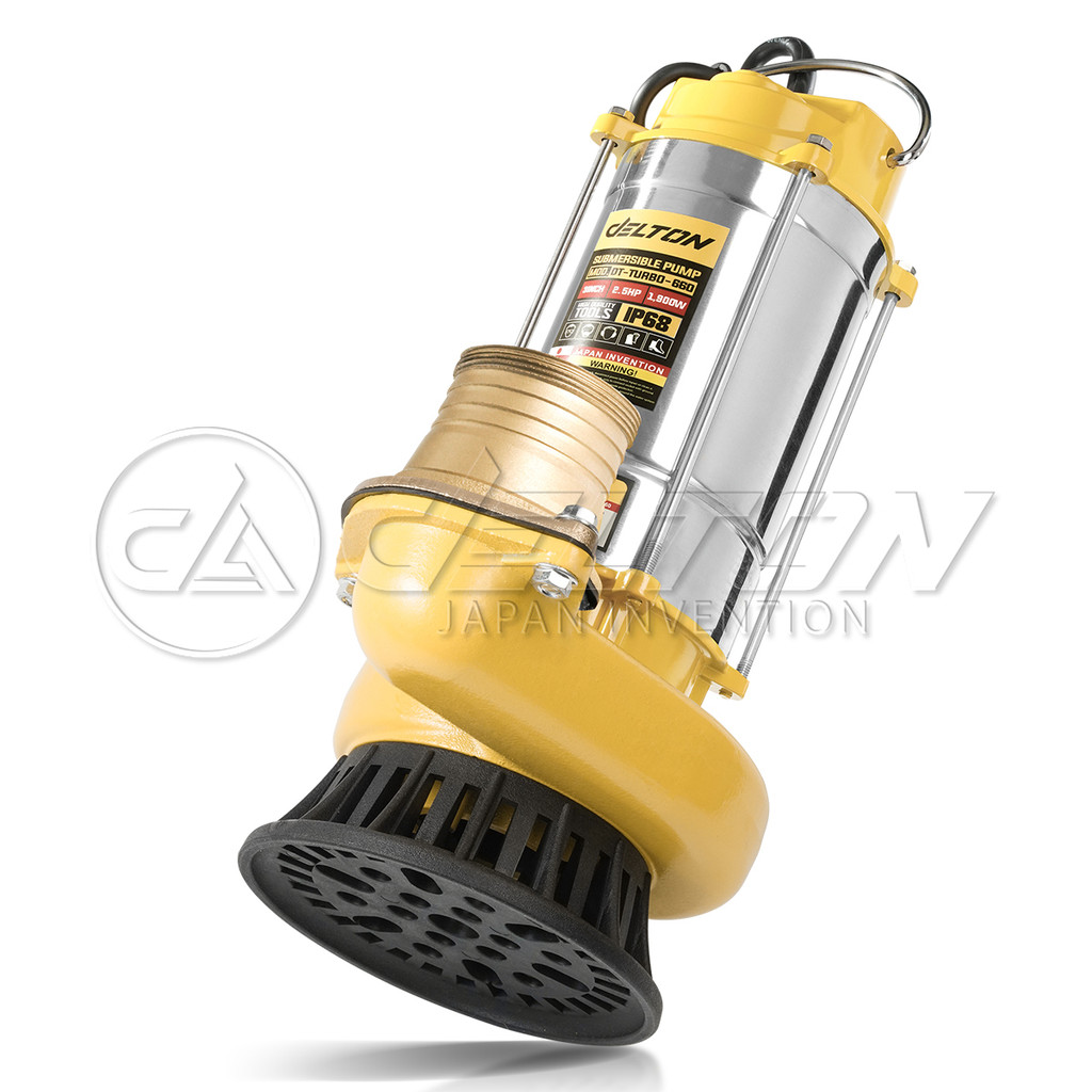 ภาพเพิ่มเติมของ DELTON ปั๊มแช่สแตนเลส 1/2/3 นิ้ว ไดโว่ Submersible Stainless Steel Pump เครื่องสูบน้ำ รุ่นเทอร์โบงานหนัก DT-TURBO-660
