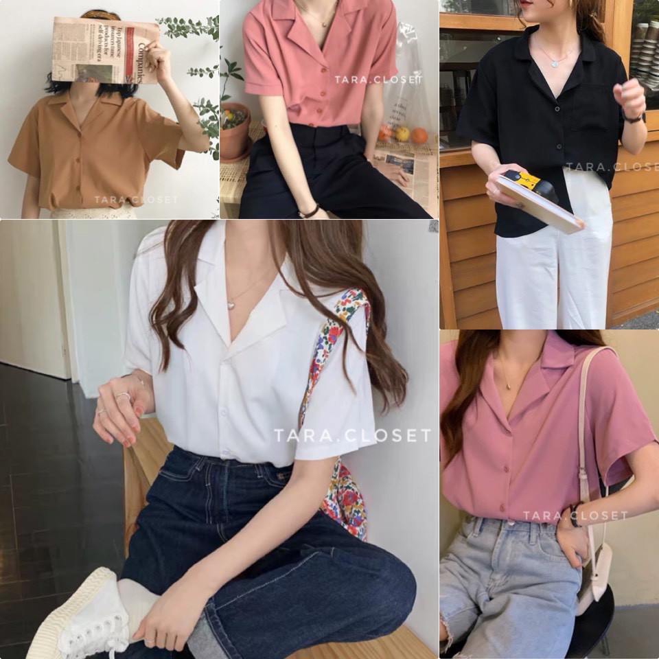 IT019 TARA Shirt Hawaii มีมากกว่า 25 สี เชิ้ตแขนสั้น คอปกฮาวาย กระดุมหน้า เนื้อผ้าไหมอิตาลีอย่างดี ใส่สบาย ไม่ร้อน