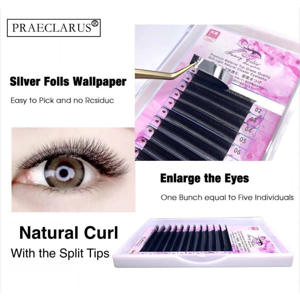 ภาพเพิ่มเติมของ Cilia Y Type ขนตาปลอม 0.07 มม.ขนตา y fancy วัสดุพรีเมี่ยม ขนมิงค์นุ่ม ธรรมชาติ รูปทรง YY ขนตาแฟนซี fancycilia eyelash ขนตา fancy