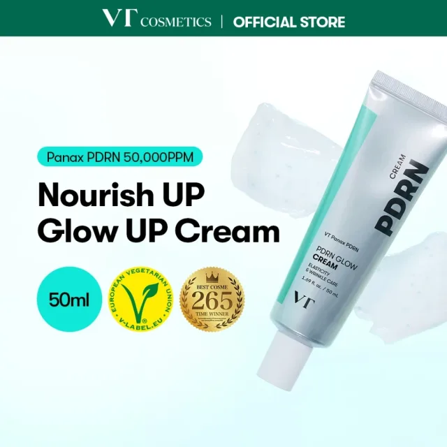 [VT] PDRN Glow Cream 50ml ครีมมังสวิรัติ PDRN / กระชับ & เผยผิวกระจ่างใส [ร้านค้าอย่างเป็นทางการ]