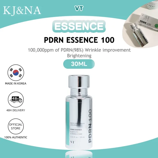 [VT] PDRN ESSENCE 100 30ml 100,000ppm ของ PDRN(98%) | ปรับปรุงริ้วรอย | ไบรท์เทนนิ่ง