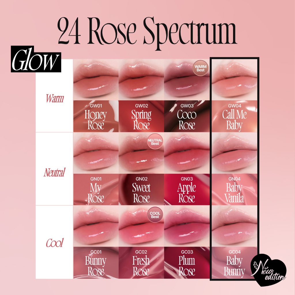 ภาพเพิ่มเติมของ [fwee] Rose Obsession Stay-fit Lip Tint (24 สี)