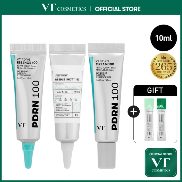 [VT] MINI SIZE Reedle Shot 100 / PDRN Essence / PDRN Cream 10ml การปรับปรุงเนื้อผิว Brightening Anti-Aging [เรือธงอย่างเป็นทางการ]