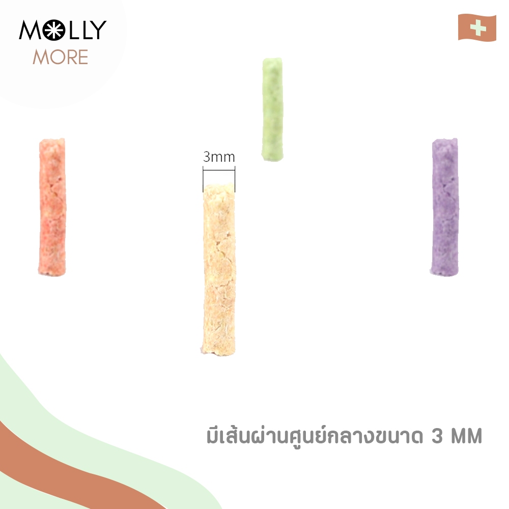 ภาพเพิ่มเติมของ MOLLY ✨ ทรายเต้าหู้ออร์แกนิค​ แบรนด์​ MOGU ผลิตจากถั่วเหลืองธรรมชาติ Cat Litter ทรายเเมว ถุงเเบ่ง 1 kg.
