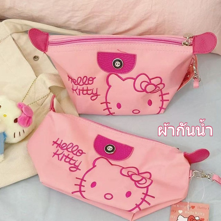 ภาพเพิ่มเติมของ กระเป๋าใส่เครื่องสำอางค์ Hello Kitty ความจุสูงกันน้ำแบบพกพากระเป๋าเดินทางเครื่องสำอางค์ใสถุงดูแลผิว