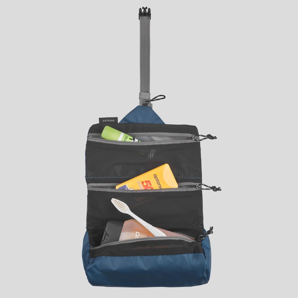 ภาพเพิ่มเติมของ Decathlon Ultra Light And Compact Toiletry Bag กระเป๋าใส่อุปกรณ์อาบน้ำแบบพับได้น้ำหนักเบาเป็นพิเศษสำหรับเทรคกิ้ง - Blue