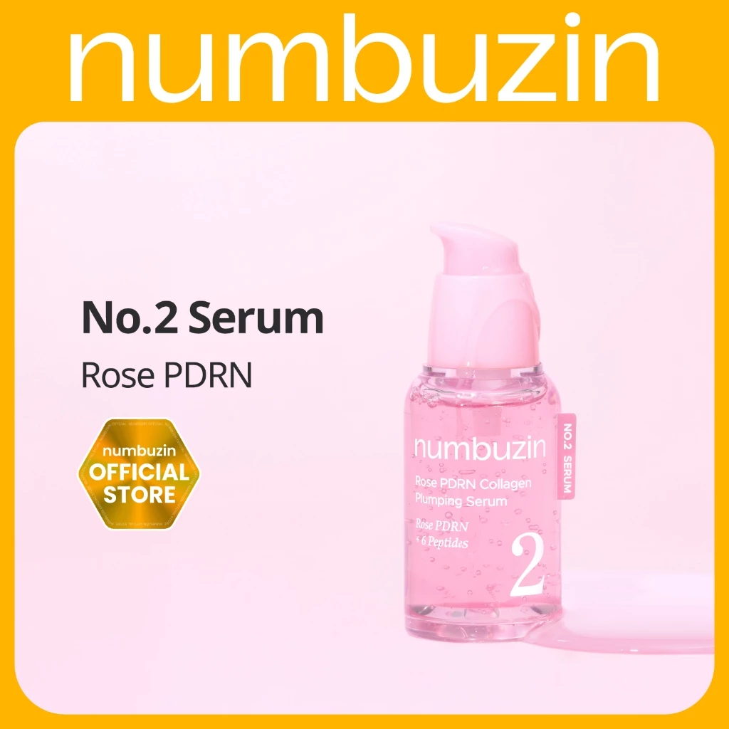 [Numbuzin Official] เซรั่ม PDRN หน้าอิ่มเด้ง No.2 Rose PDRN Collagen Plumping Serum 30ml