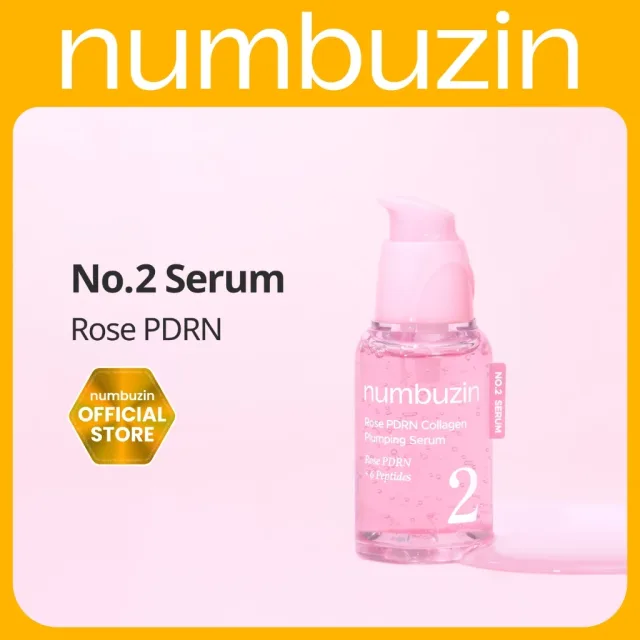 [Numbuzin Official] เซรั่ม PDRN หน้าอิ่มเด้ง No.2 Rose PDRN Collagen Plumping Serum 30ml
