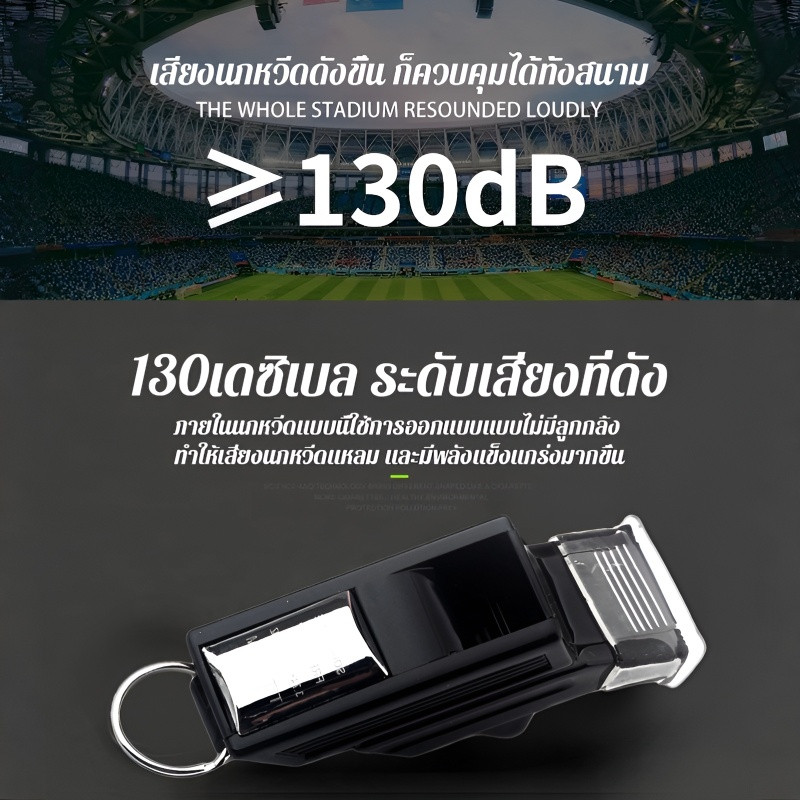 ภาพเพิ่มเติมของ ⚽เหมาะสำหรับกีฬาทุกประเภท🏀นกหวีดความถี่สูง130เดซิเบล นกหวีดกีฬาแบบมืออาชีพ อุปกรณ์เอาตัวรอดในป่า เสียงทะลุระยะ300เมตร ใช้ได้แม้ในพายุฝน การเดินป่าลึก การแข่งขันฟุตบอล/บาสเกตบอล กิจกรรมฝึกสุนัข เหตุการณ์น้ำท่วมฉุกเฉิน อุปกรณ์สัญญาณภัยแบบพกพา