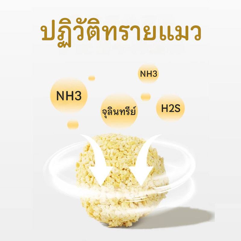 ภาพเพิ่มเติมของ Petclear 100% Millet Cat Litter 2.5กก./6L กำจัดกลิ่นได้นาน 10 วัน ทรายแมวข้าวฟ่างคุณภาพพรีเมียม ทรายแมวข้าวโพด