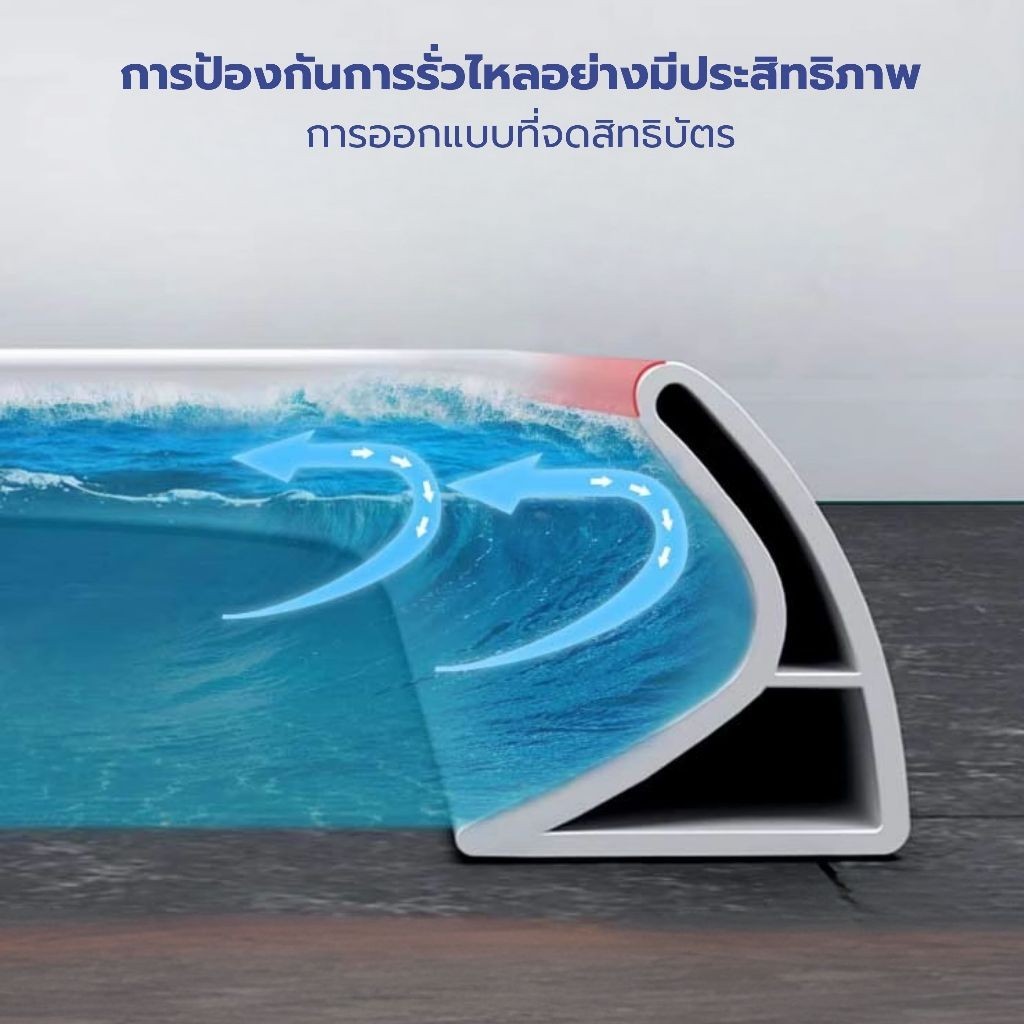 ภาพเพิ่มเติมของ SealFort ยางกันน้ํา โค้งใดก็ได้ ซิลิโคนกั้นน้ำ กันน้ำท่วมขัง นุ่มไม่บาด เหมาะสำหรับห้องครัวและห้องน้ำ