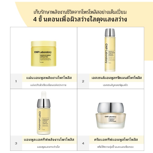 ภาพเพิ่มเติมของ [CNP] Propolis Centella Energy Active Ampule (15ml / 1+1 special set) | บำรุงล้ำลึก เติมความชุ่มชื้น ผิวกระจ่างใส เสริมเกราะป้องกันผิว | LG H&H Beauty