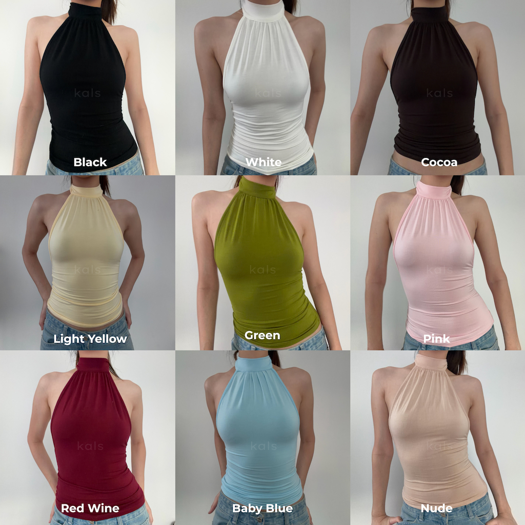 ภาพเพิ่มเติมของ Kals - Mira Tank Top เสื้อกล้ามคอจีบ ดีเทลผูกโบว์ โชว์ครึ่งหลัง