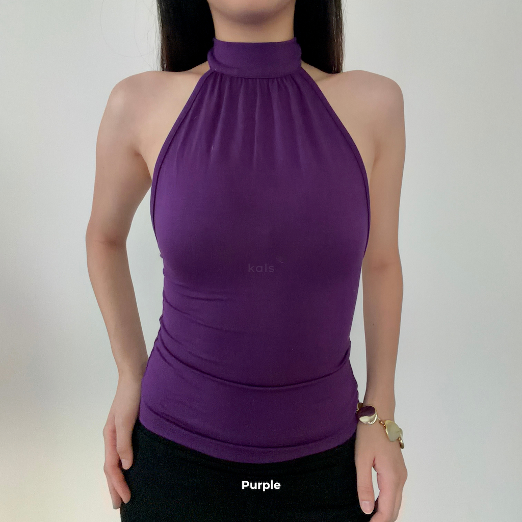 ภาพเพิ่มเติมของ Kals - Mira Tank Top เสื้อกล้ามคอจีบ ดีเทลผูกโบว์ โชว์ครึ่งหลัง