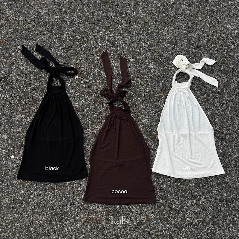ภาพเพิ่มเติมของ Kals - Mira Tank Top เสื้อกล้ามคอจีบ ดีเทลผูกโบว์ โชว์ครึ่งหลัง