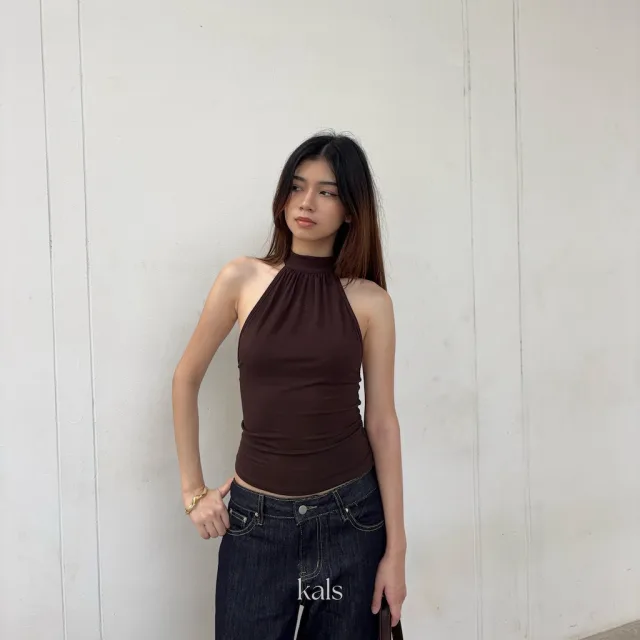 Kals - Mira Tank Top เสื้อกล้ามคอจีบ ดีเทลผูกโบว์ โชว์ครึ่งหลัง