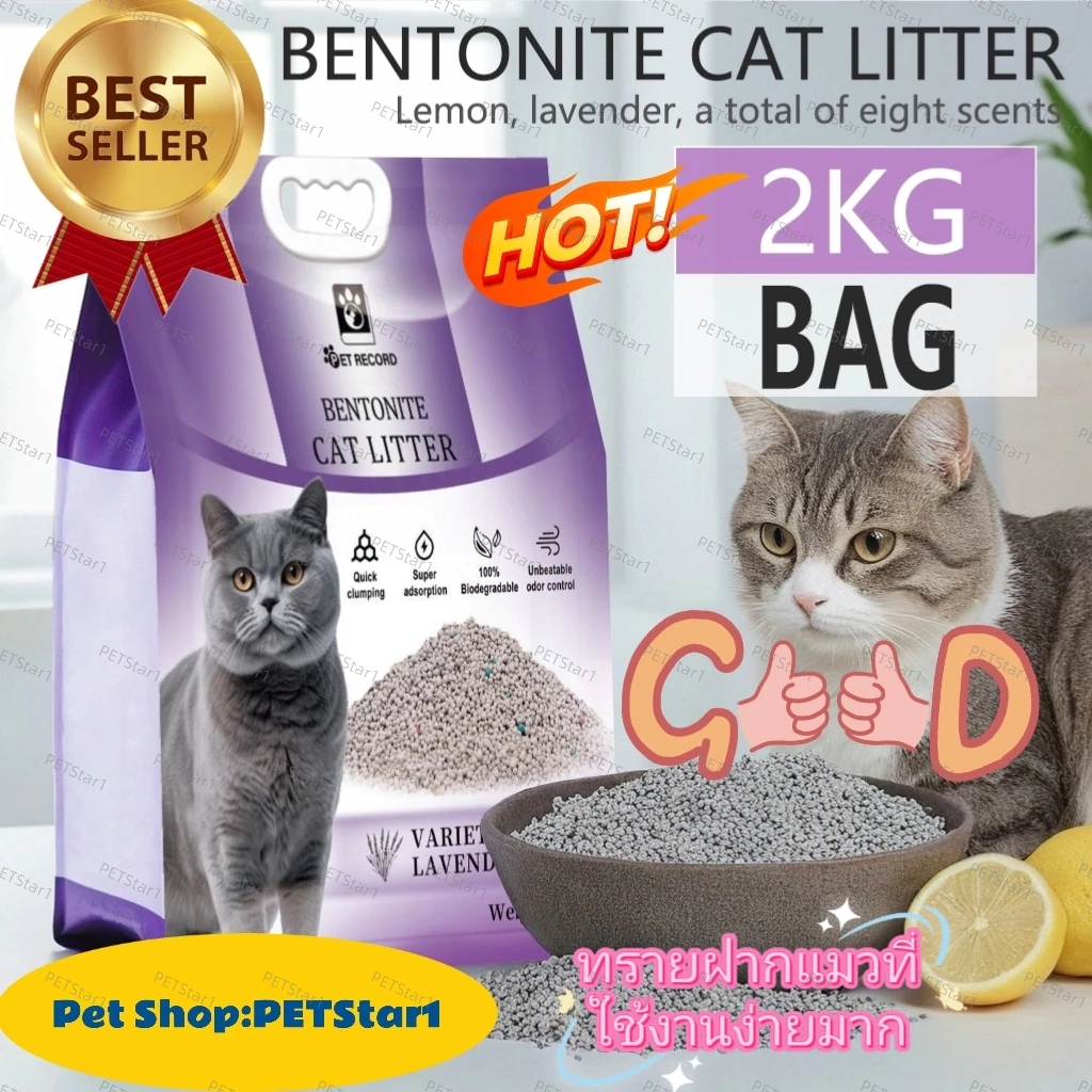 ภาพเพิ่มเติมของ 【PETStar1】🥇ทรายแมวเบนโทไนท์ ดูดซับดี ไร้กลิ่น ไม่มีฝุ่น🥇ลดฝุ่น 99% - ทรายแมวคุณภาพพรีเมี่ยม ปลอดภัยต่อระบบทางเดินหาย
