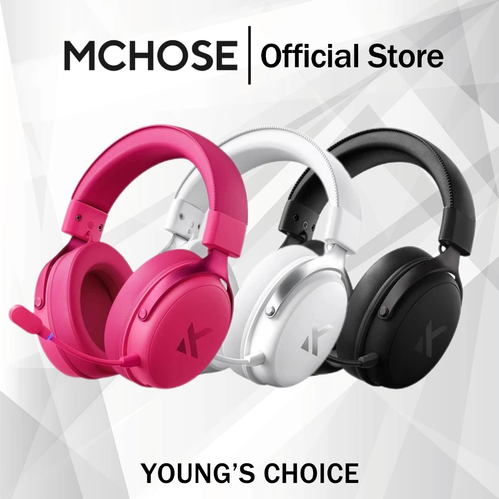 ภาพเพิ่มเติมของ MCHOSE V9 Pro ชุดหูฟังสําหรับเล่นเกมไร้สาย 3 โหมดการเชื่อมต่อ 53 มม.ไดรเวอร์ Neodymium 7.1 เสียงรอบทิศทางไมโครโฟนตัดเสียงรบกวน E-Sports หูฟัง