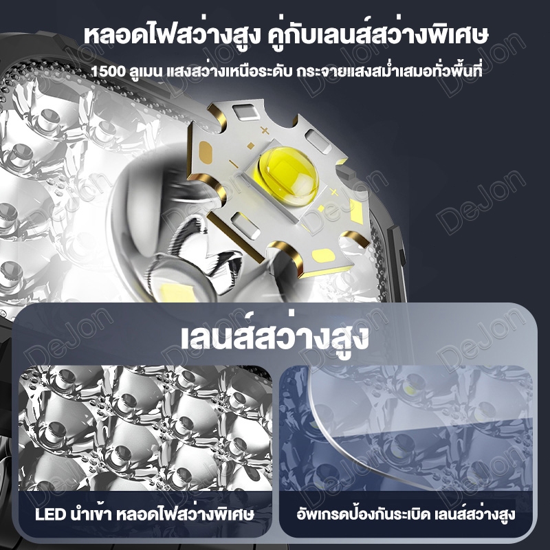 ภาพเพิ่มเติมของ ด้ามจับคู่👍ไฟ LED ทํางาน 3 นิ้ว Makita 21V แบตเตอรี่ Li-ion ไฟฉายแบบพกพาโคมไฟน้ําท่วมฉุกเฉิน Camping โคมไฟ