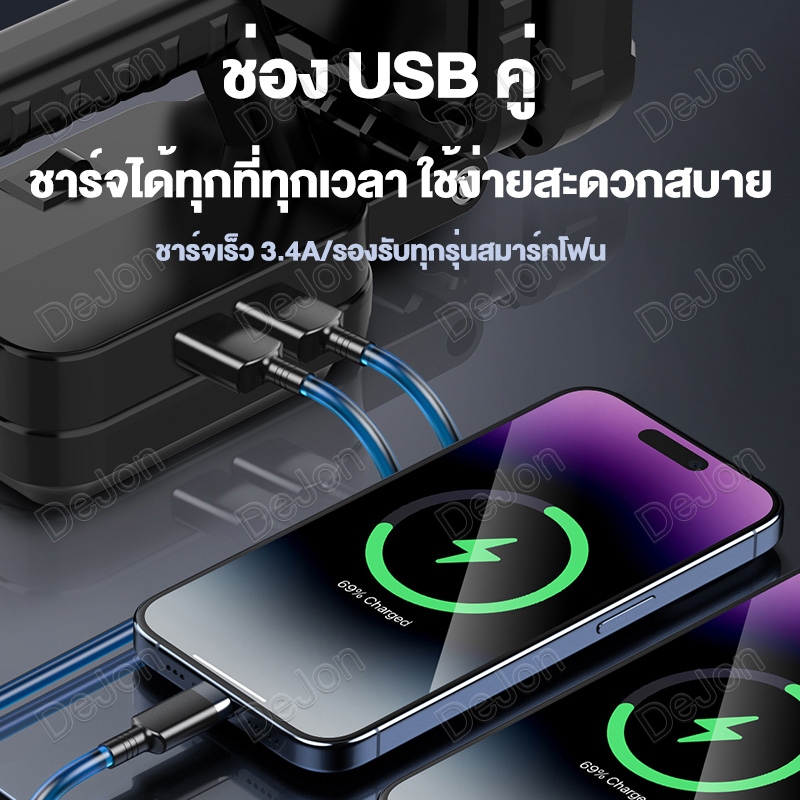 ภาพเพิ่มเติมของ ด้ามจับคู่👍ไฟ LED ทํางาน 3 นิ้ว Makita 21V แบตเตอรี่ Li-ion ไฟฉายแบบพกพาโคมไฟน้ําท่วมฉุกเฉิน Camping โคมไฟ