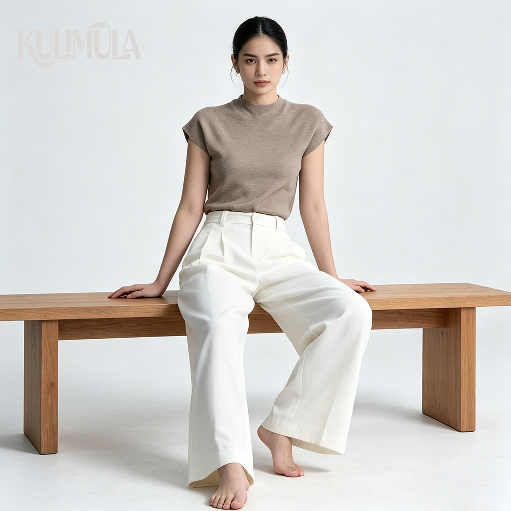 ภาพเพิ่มเติมของ KULIMULA Knit top คาดิแกนแขนสั้น เสื้อไหมพรมเข้ารูป เสื้อเเขนสั้น เสื้อดำ YD18