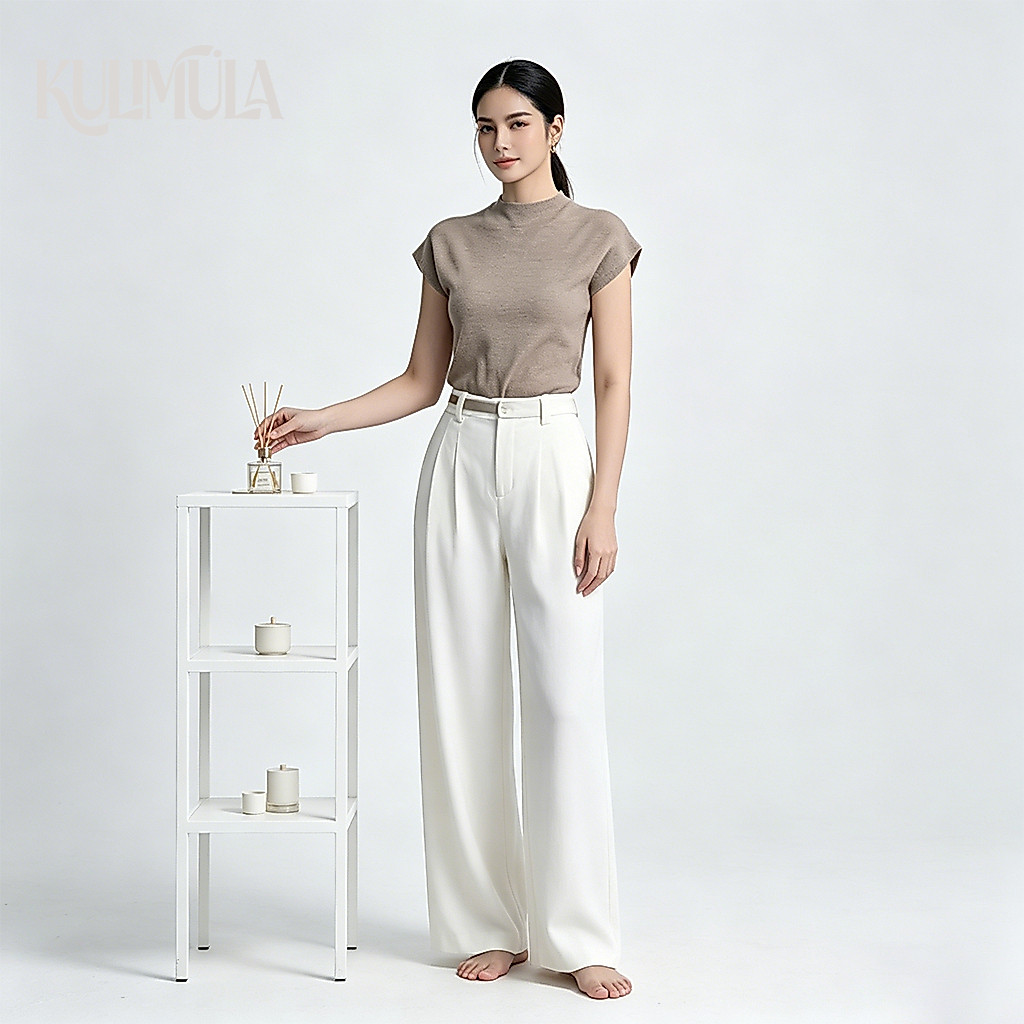 ภาพเพิ่มเติมของ KULIMULA Knit top คาดิแกนแขนสั้น เสื้อไหมพรมเข้ารูป เสื้อเเขนสั้น เสื้อดำ YD18