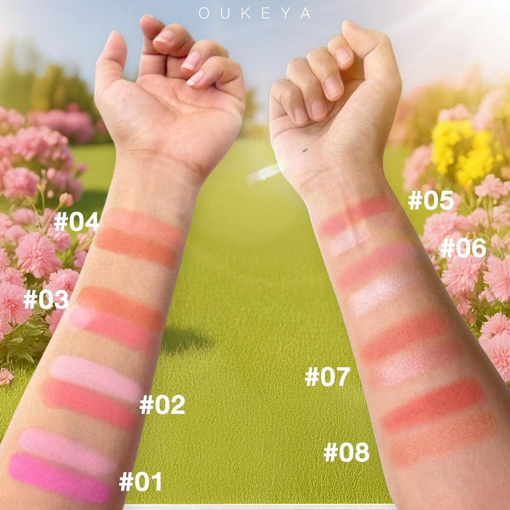ภาพเพิ่มเติมของ OUKEYA BLINK BLINK BLUSH โอกิยะ บลิงค์ บลิงค์ บลัช บลัชออน 2 ช่อง พร้อมชิมเมอร์เพิ่มความเป็นประกายให้กับใบหน้า