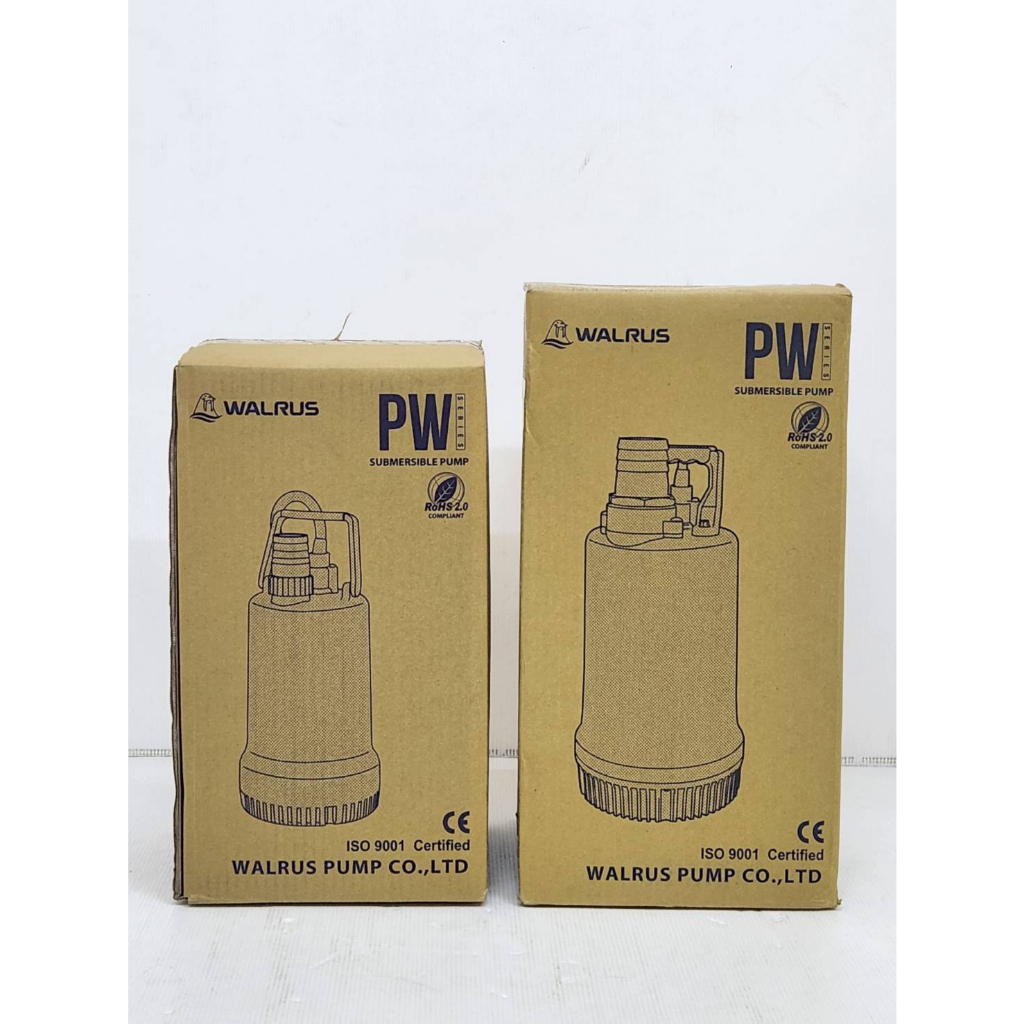 ภาพเพิ่มเติมของ ปั้มแช่ ไดโว่ 1.5นิ้ว/250w , 2นิ้ว/400-800w WALRUS รุ่น PW- A (ไม่มีลูกลอย) PW-AF (มีลูกลอย)