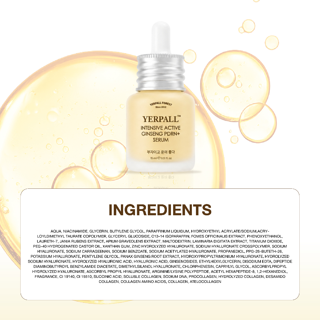 ภาพเพิ่มเติมของ เซรั่มโสมไฮยา PDRN+ ( INTENSIVE ACTIVE GINSENG PDRN+ SERUM ) 15 ml.