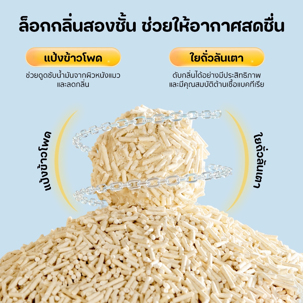 ภาพเพิ่มเติมของ (ยกลัง 8ถุง)Winky Wink ทรายแมวเต้าหู้ ดับกลิ่นดีเยี่ยม จับตัวเร็ว 2 วินาที จับตัวเป็นก้อนแน่น ฝุ่นน้อย 1.5mmไม่ติดเ