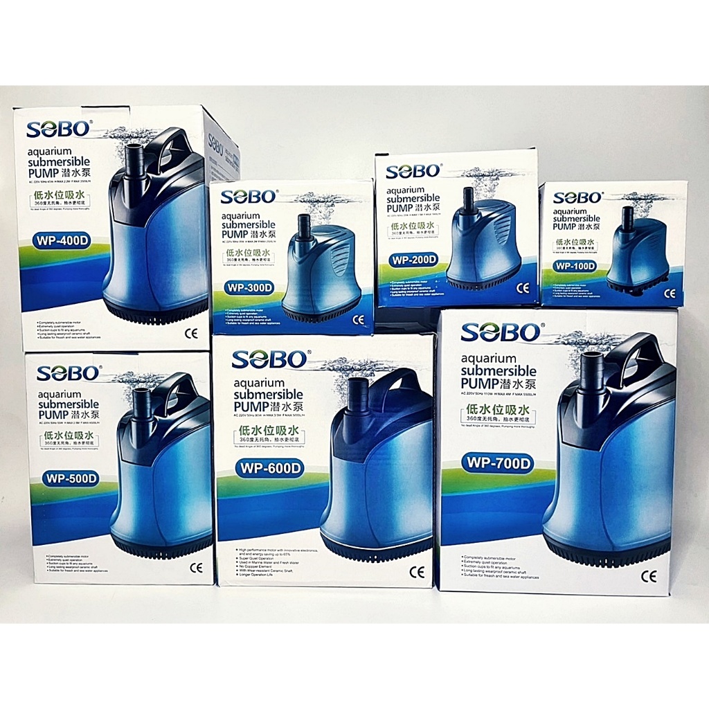 ภาพเพิ่มเติมของ ปั๊มน้ำ SOBO WP-300D, WP-500D, WP-600D, WP-700D, ปั๊มน้ำไดโว่ คุณภาพยอดนิยม(ราคาถูก)